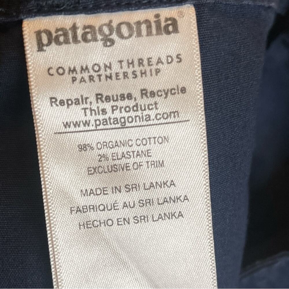 Patagonia Women's Stretch All-Wear Shorts 8” Navy Outdoor Hiking Gorpcore Size 8 - Picture 8 of 10
